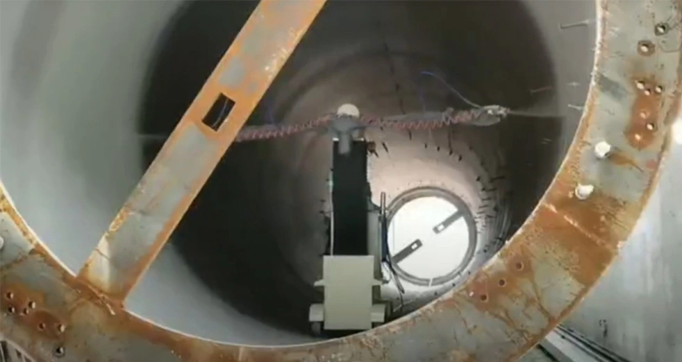 Video of ZY-N-SD3055 Onshore Inner Wind Turbine Coating Machine