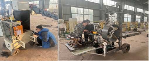 Inspection Workshop of Steel-Structure Automatic Spraying Equipment